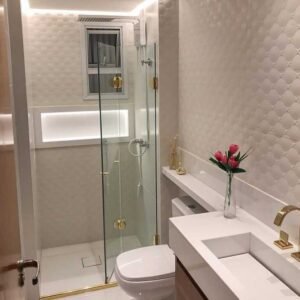 box para banheiro articulado